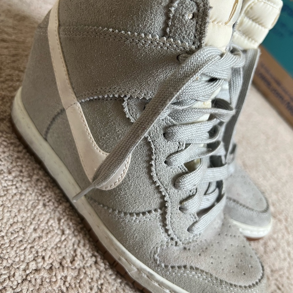 Wedged Grey Nikes